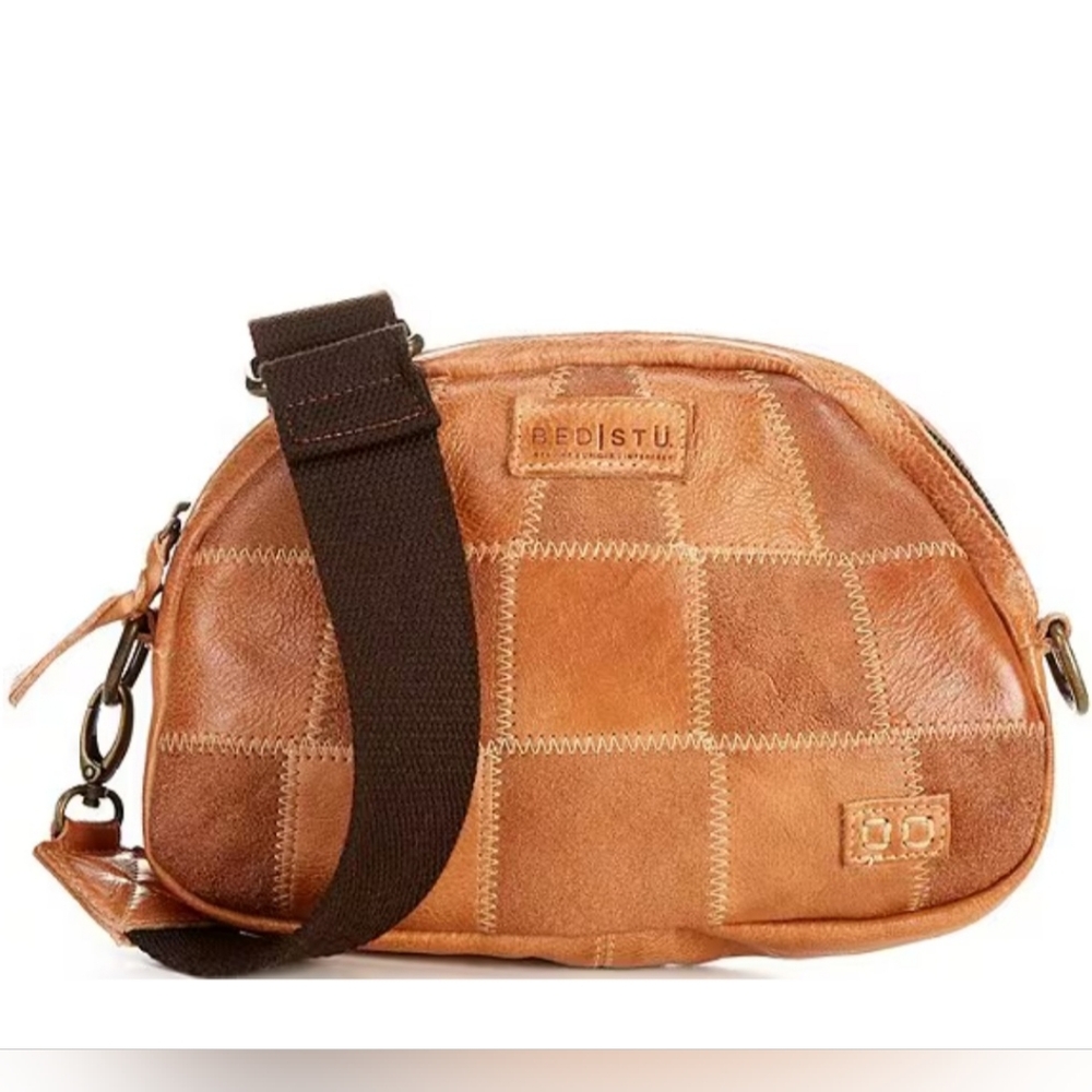 BED|STU Abundance Sling  Patchwork Leather Belt Bag - Brown Bed StuBag